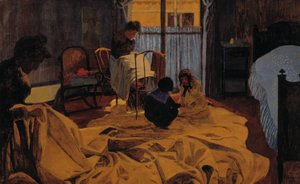Praczka, niebieski pokój autorstwa Felix Edouard Vallotton