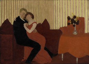 Kłamstwo Kłamstwo, 1897. autorstwa Felix Edouard Vallotton