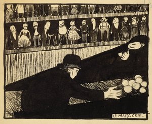 Masakra autorstwa Felix Edouard Vallotton