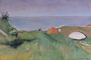 Ruiny, Villerville, 1913 autorstwa Felix Edouard Vallotton