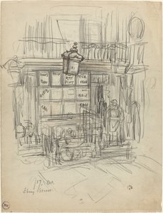 Ebury Street, 1876 lub 1879. autorstwa Felix Hilaire Buhot