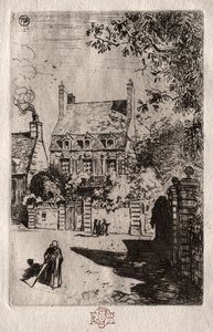 W prowincji: Dom w Orleanie, c. 1875. autorstwa Felix Hilaire Buhot