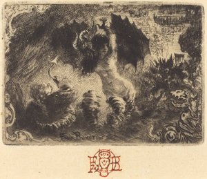 Jacques Cazotte zakochany diabeł, pierwsza winieta, 1878 r.