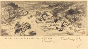 Wejście do Landemer (Haga) autorstwa Felix Hilaire Buhot