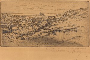 Kaplica św. Michała w Estre (wersja druga) autorstwa Felix Hilaire Buhot