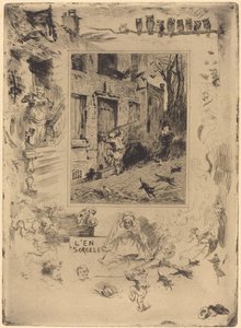 La Maison Maudite (Dom Przeklętych) autorstwa Felix Hilaire Buhot