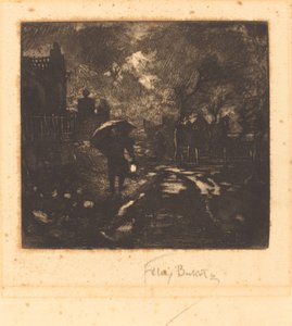 Nocny patrol autorstwa Felix Hilaire Buhot