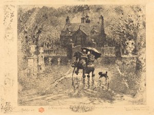 Sąsiedzi na wsi Sąsiedzi na wsi, 18791880. autorstwa Felix Hilaire Buhot