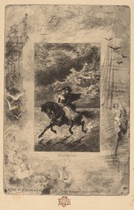 Ryno i Hermangarde (Ryno i Hermangarde) autorstwa Felix Hilaire Buhot