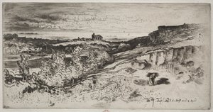 Kaplica Saint-Michel w Estre autorstwa Felix Hilaire Buhot