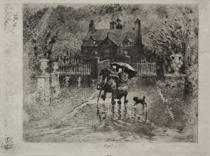 Sąsiedzi wiejski, 1879-1880. autorstwa Felix Hilaire Buhot