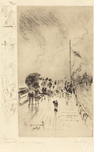 Molo w Anglii, 1879. autorstwa Felix Hilaire Buhot
