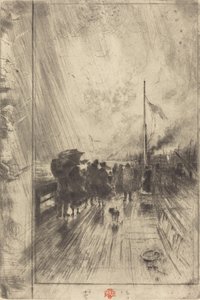 Molo w Anglii, 1879. autorstwa Felix Hilaire Buhot