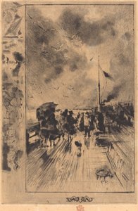 Molo w Anglii, 1879. autorstwa Felix Hilaire Buhot