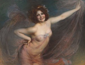 Portret Loie Fullera autorstwa Felix Hippolyte Lucas