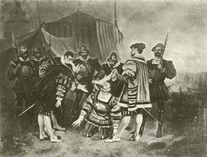 Wszystko dobre, co się dobrze kończy. Akt IV-Scena III (grawiura) autorstwa Felix Octavius Carr Darley