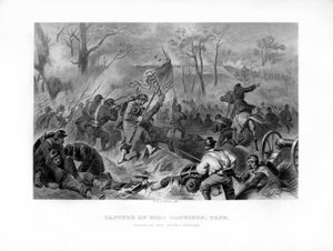 Szarża General Smiths Division, Zdobycie Fort Donelson, Tennessee, 1862-1867. autorstwa Felix Octavius Carr Darley