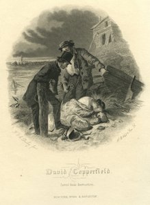 David Copperfield: Ocalony przed zniszczeniem, ryty przez H.B. Hall i Synowie, 1867 autorstwa Felix Octavius Carr Darley
