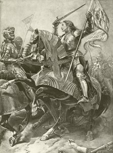 Pierwsza część Król Henryk VI. Akt I, Scena V (wklęsłodruk) autorstwa Felix Octavius Carr Darley