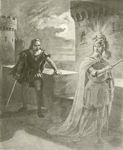 Mała wioska. Akt I, Scena V (wklęsłodruk) autorstwa Felix Octavius Carr Darley