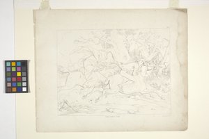 Ilustracje Legendy o Sennej Kotlinie, płyta 6 (litografia) autorstwa Felix Octavius Carr Darley