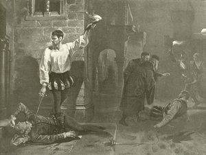 Otello. Akt V, Scena I (wklęsłodruk) autorstwa Felix Octavius Carr Darley