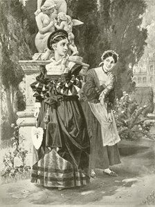 Dwóch dżentelmenów z Werony. Akt I, Scena II (wklęsłodruk) autorstwa Felix Octavius Carr Darley