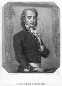 Henri Benjamin Constant de Rebecque (1767-1830) w Tribune autorstwa Felix Philippoteaux