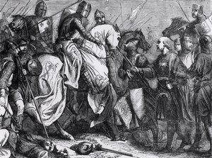 Henryk III (1207-72) w bitwie pod Lewes, 14 maja 1264 autorstwa Felix Philippoteaux