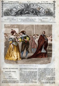 Seria rzymska: „Trzej muszkieterowie” Aleksandra Dumasa (1802-1870) Ilustracja do rozdziału XXII w „Dobrych powieściach” autorstwa Felix Philippoteaux
