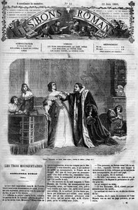 Serial rzymski: „Trzej muszkieterowie” Aleksandra Dumasa (1802-1870). Podejrzana o niewierność przez swojego męża, Ludwika XIII, królową Annę Austrii (1601-1666) musi dostarczyć kanclerzowi list, który rzekomo napisała do księcia Buckingham, jej domniemane autorstwa Felix Philippoteaux