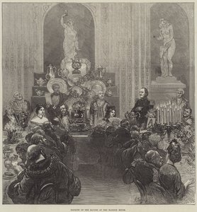Bankiet Burmistrzów w Mansion House autorstwa Felix Regamey