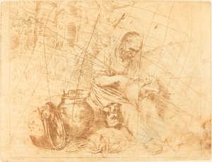 Majsterkowicz (Le retameur) autorstwa Felix Régamey after Alphonse Legros