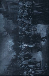 Z frontu zachodniego. Po bitwie ilustracja z Hindenburga wydana przez Daterlandischer Derlag C U Weller Berlin autorstwa Felix Schwormstadt