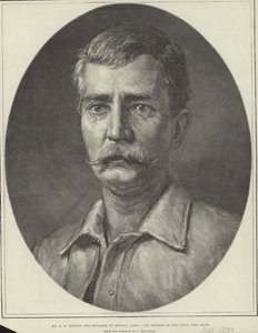 Henry Morton Stanley (grawerunek) autorstwa Felix Stone (after) Moscheles