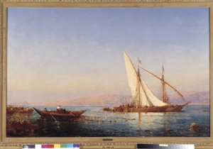 Wędkarstwo w Marsylii Obraz Felixa Ziema (1821-1911) 1911 Obowiązkowa wzmianka: Kolekcja fundacja względy de Prowansji, Marsylia autorstwa Félix Ziem