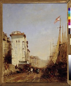 Port w Marsylii autorstwa Félix Ziem