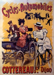 Plakat dla rowerów i samochodów Cottereau et compagnie. początek XX wieku (plakat) autorstwa Ferdinand (1865-1923) Misti-Mifliez