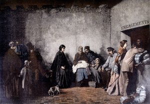 Góra Pobożności - z obrazu Heilbutha - w „Le Petite Journal” Grudzień 1895 autorstwa Ferdinand (after) Heilbuth