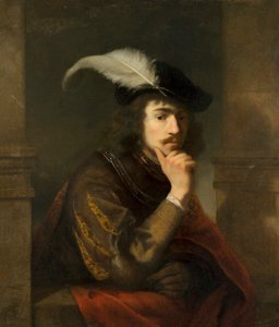Portret młodego mężczyzny, prawdopodobnie autoportret autorstwa Ferdinand Bol