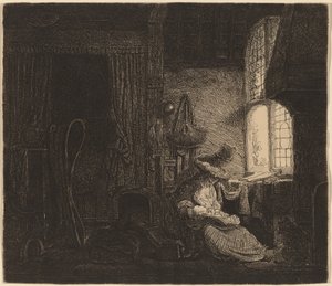 Rodzina w pokoju autorstwa Ferdinand Bol