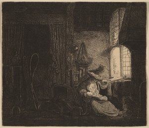 Rodzina w pokoju autorstwa Ferdinand Bol