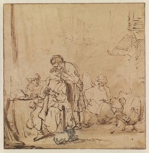 Uzdrowienie Tobita autorstwa Ferdinand Bol