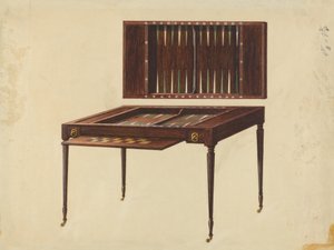 Stół do gier autorstwa Ferdinand Cartier