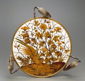 Coupe, ok. 1878 (mosiądz posrebrzany, intarsja z kości słoniowej, stopu miedzi i drewna)