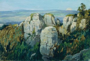 Skały Pracau autorstwa Ferdinand Engelmuller