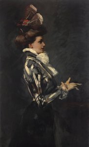 portret damy autorstwa Ferdinand Freiherr von Reznicek