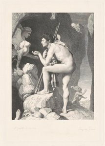 Edyp autorstwa Ferdinand Gaillard, after Jean Auguste Dominique Ingres