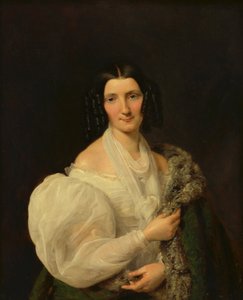 Barbara von Schickh, jako narzeczona Wolfganga Rittera von Mannera autorstwa Ferdinand Georg Waldmüller