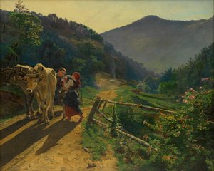 Czas róż autorstwa Ferdinand Georg Waldmüller